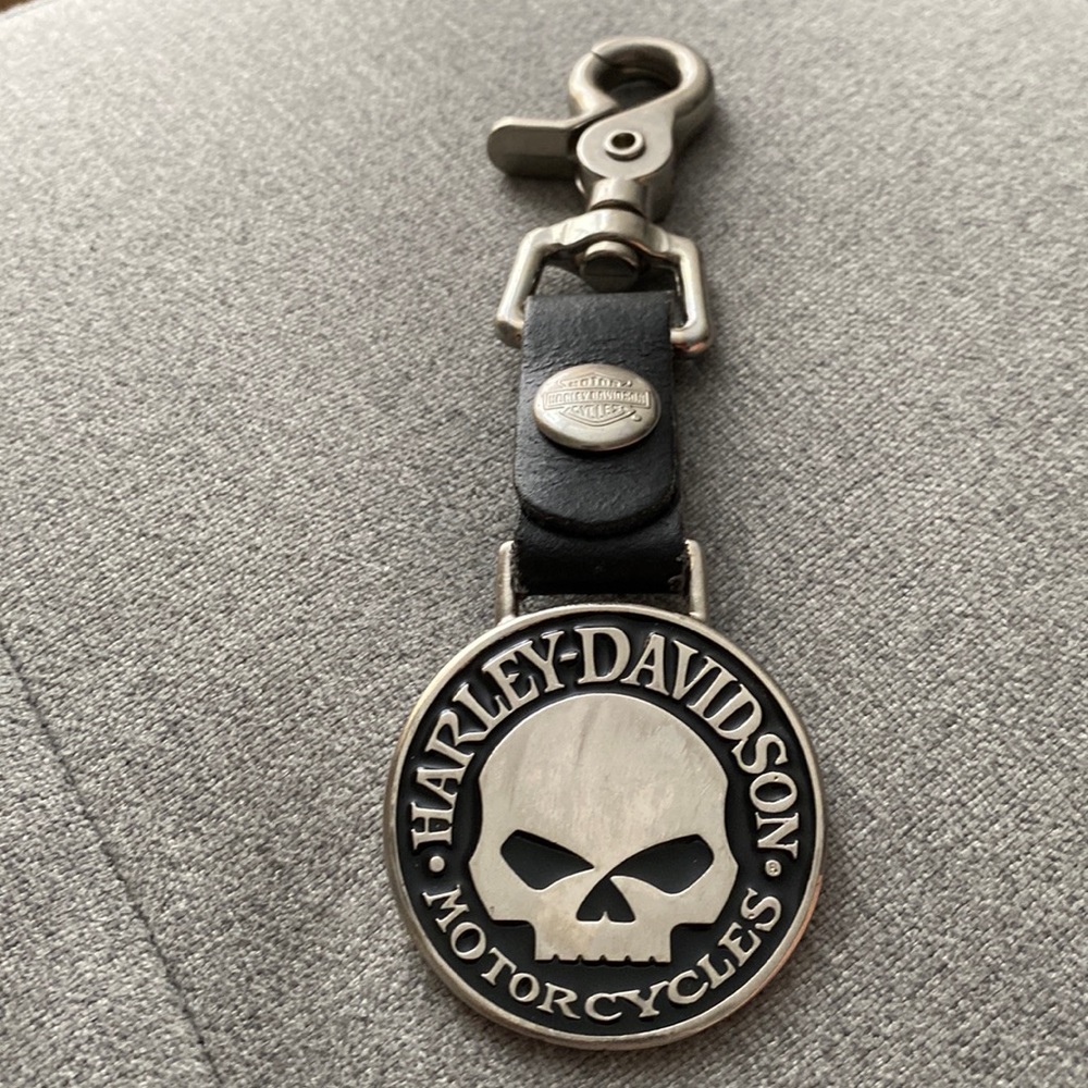 Harley Davidson Skull Keychain 💀